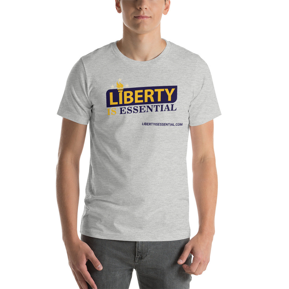 Liberty is Essential (logo) Short-Sleeve Unisex T-Shirt