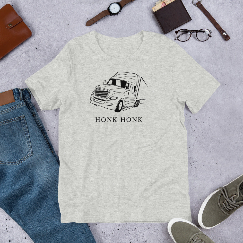 Honk Hunk Trucker Protest (Don't Tread) Short-Sleeve Unisex T-Shirt