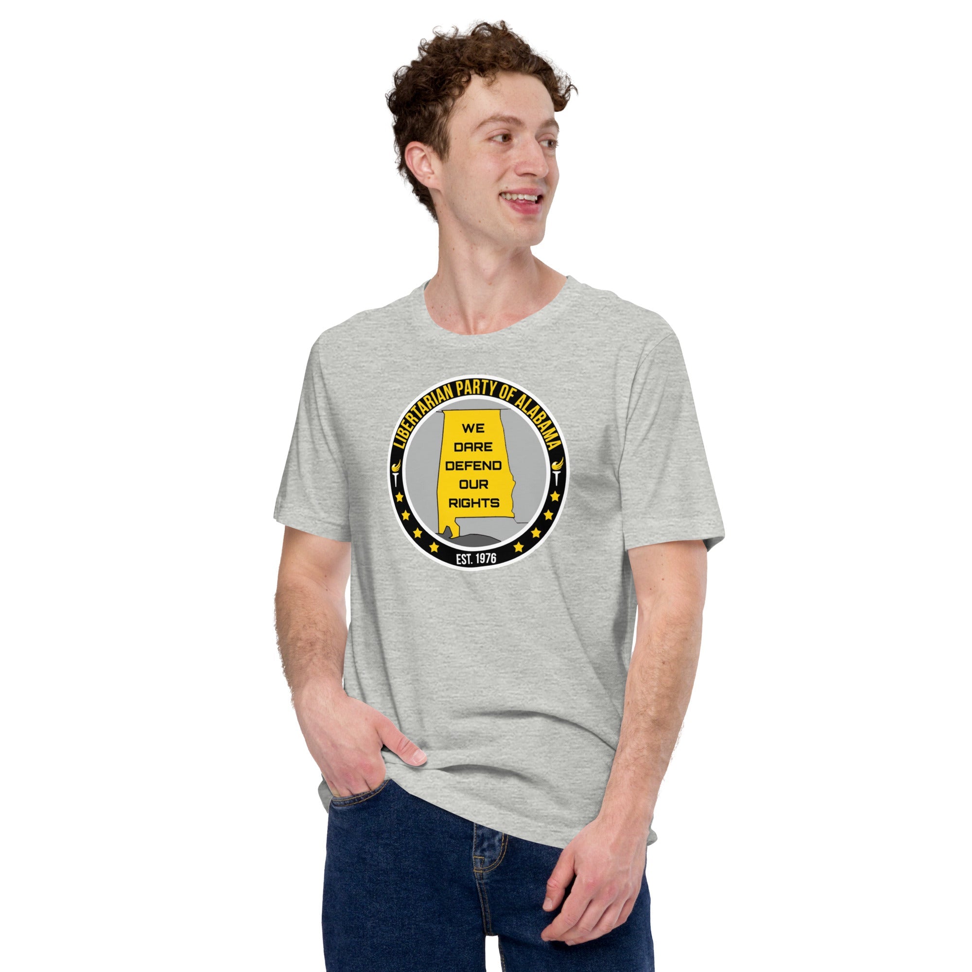 Libertarian Party Alabama - We Dare Defend our Rights Unisex t-shirt