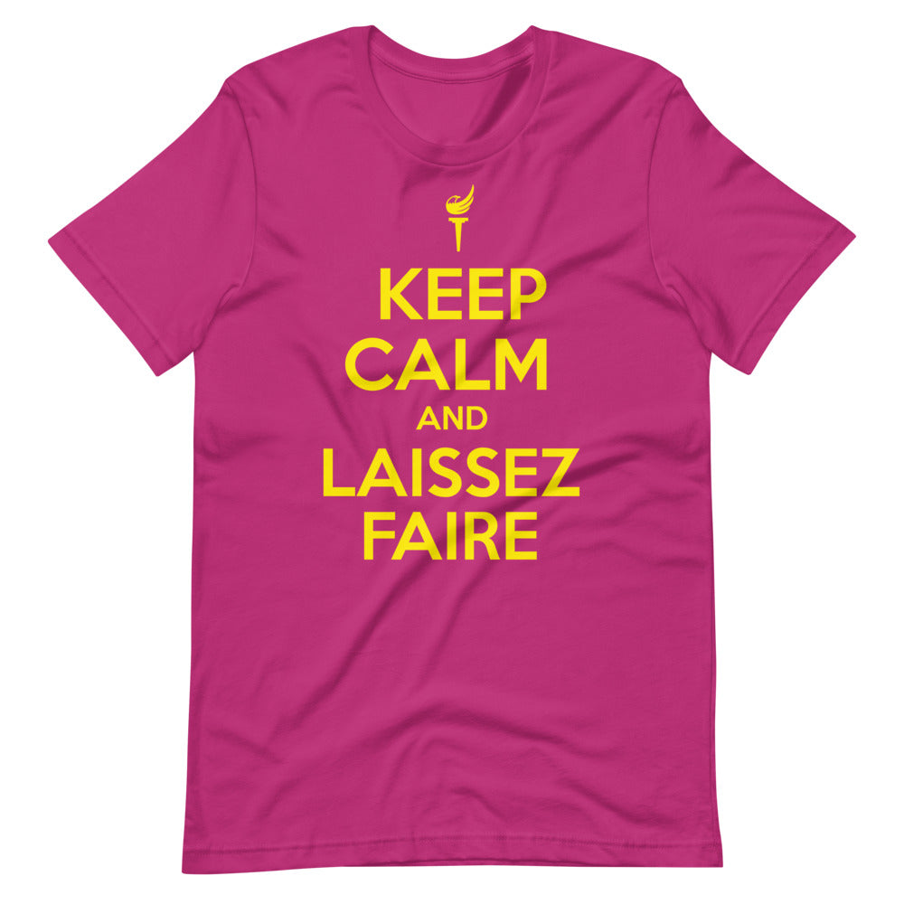 Keep Calm and Laissez Faire Short-Sleeve Unisex T-Shirt