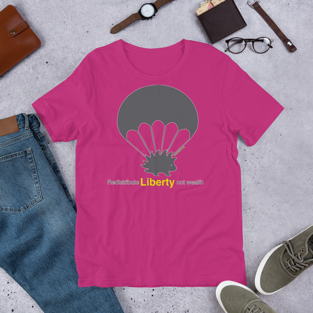 Redistribute Liberty Not Wealth Short-Sleeve Unisex T-Shirt