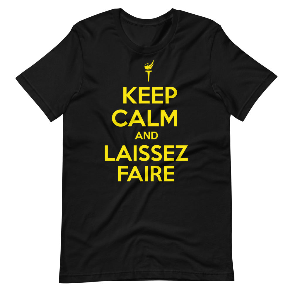 Keep Calm and Laissez Faire Short-Sleeve Unisex T-Shirt