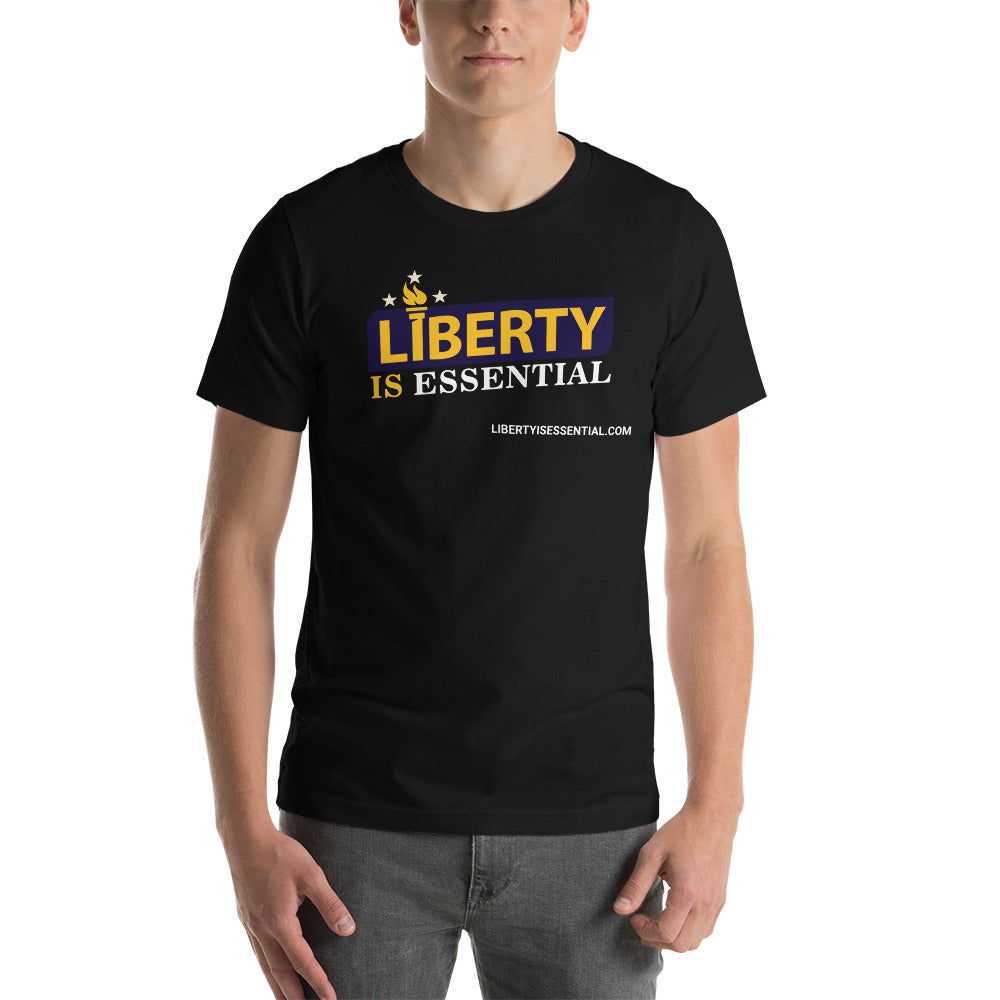 Liberty is Essential (logo) Short-Sleeve Unisex T-Shirt