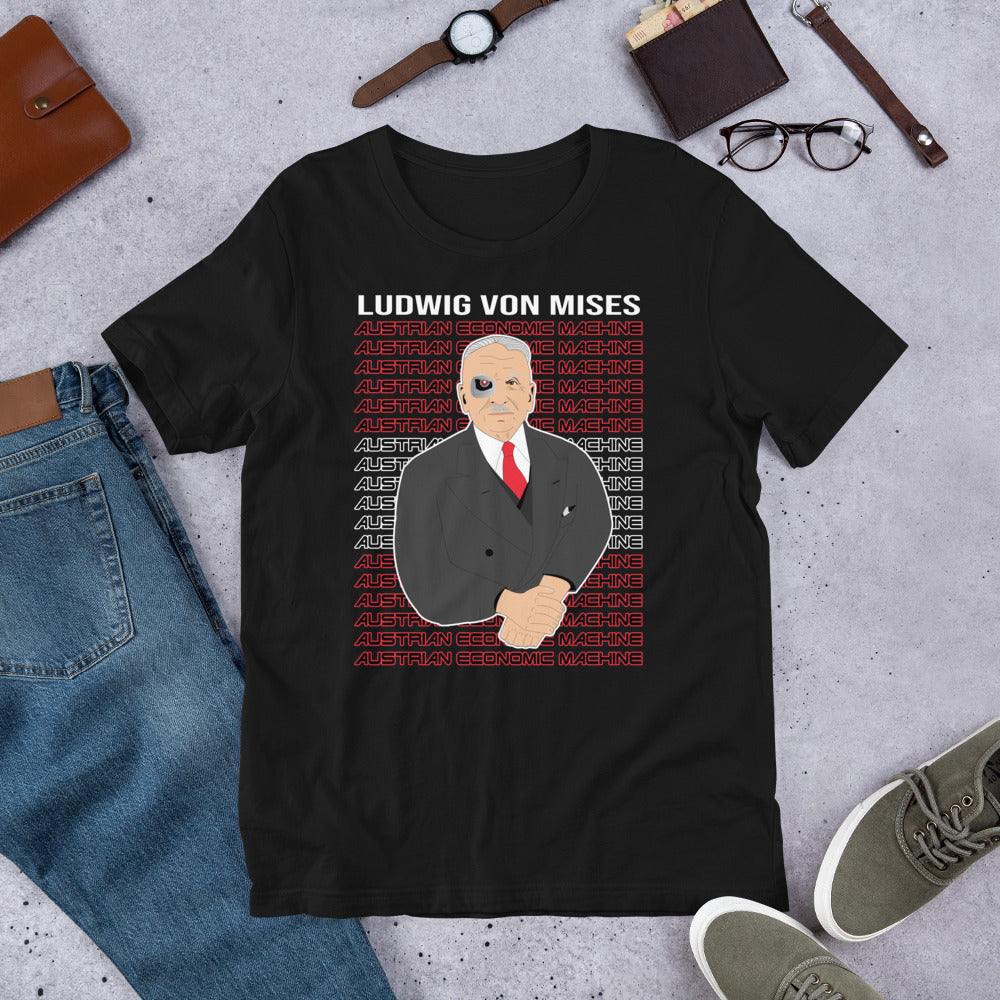 Ludwig von Mises - Austrian Economics Machine Short-Sleeve Unisex T-Shirt
