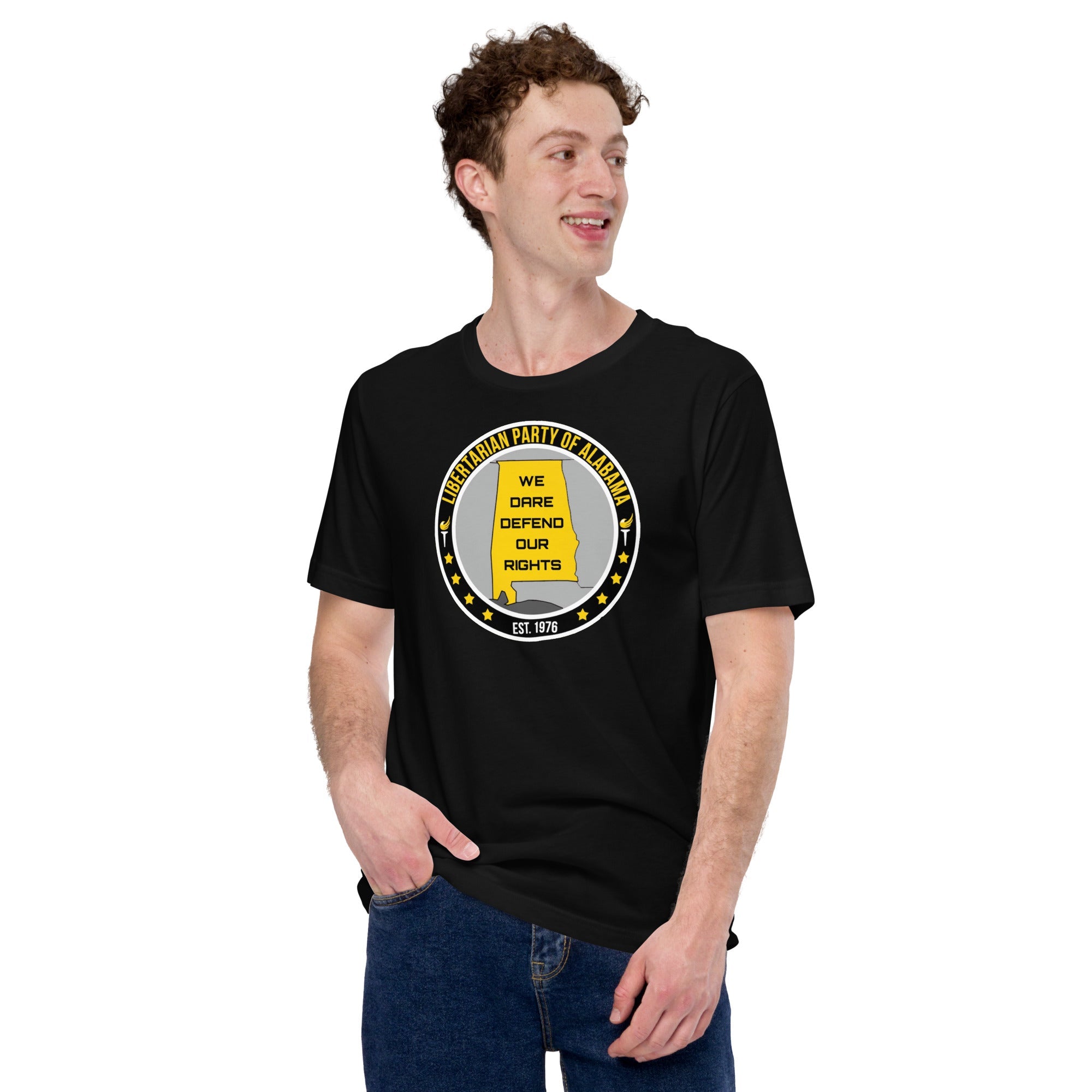 Libertarian Party Alabama - We Dare Defend our Rights Unisex t-shirt