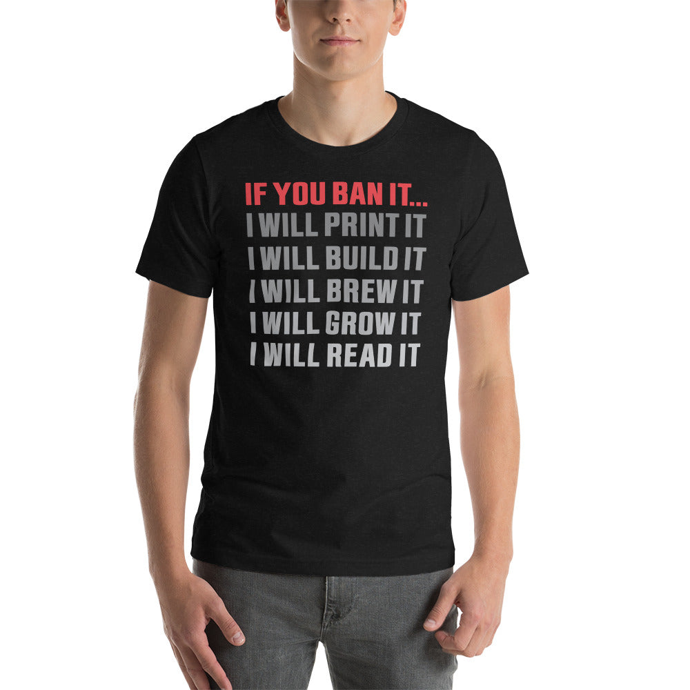 If you Ban it (LPTN Logo) Short-sleeve unisex t-shirt