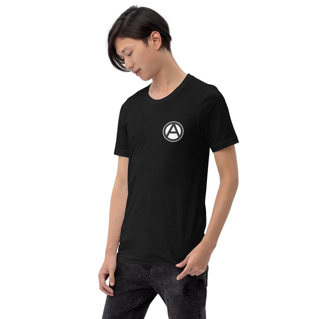 Anarchist Symbol Round Chest-Print Unisex t-shirt