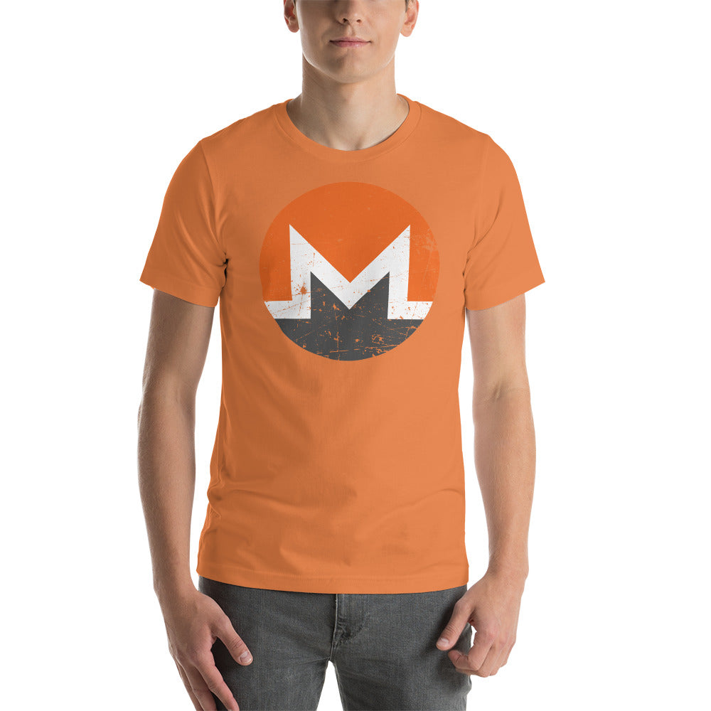 Monero Logo Vintage Short-Sleeve Unisex T-Shirt