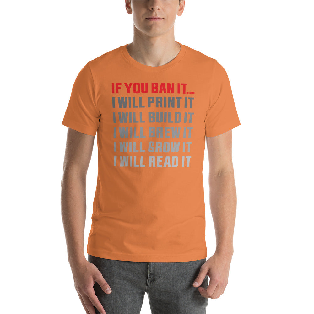 If you Ban it (LPTN Logo) Short-sleeve unisex t-shirt