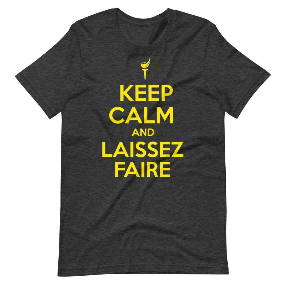 Keep Calm and Laissez Faire Short-Sleeve Unisex T-Shirt