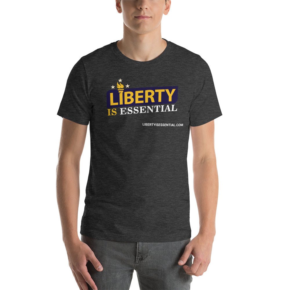Liberty is Essential (logo) Short-Sleeve Unisex T-Shirt