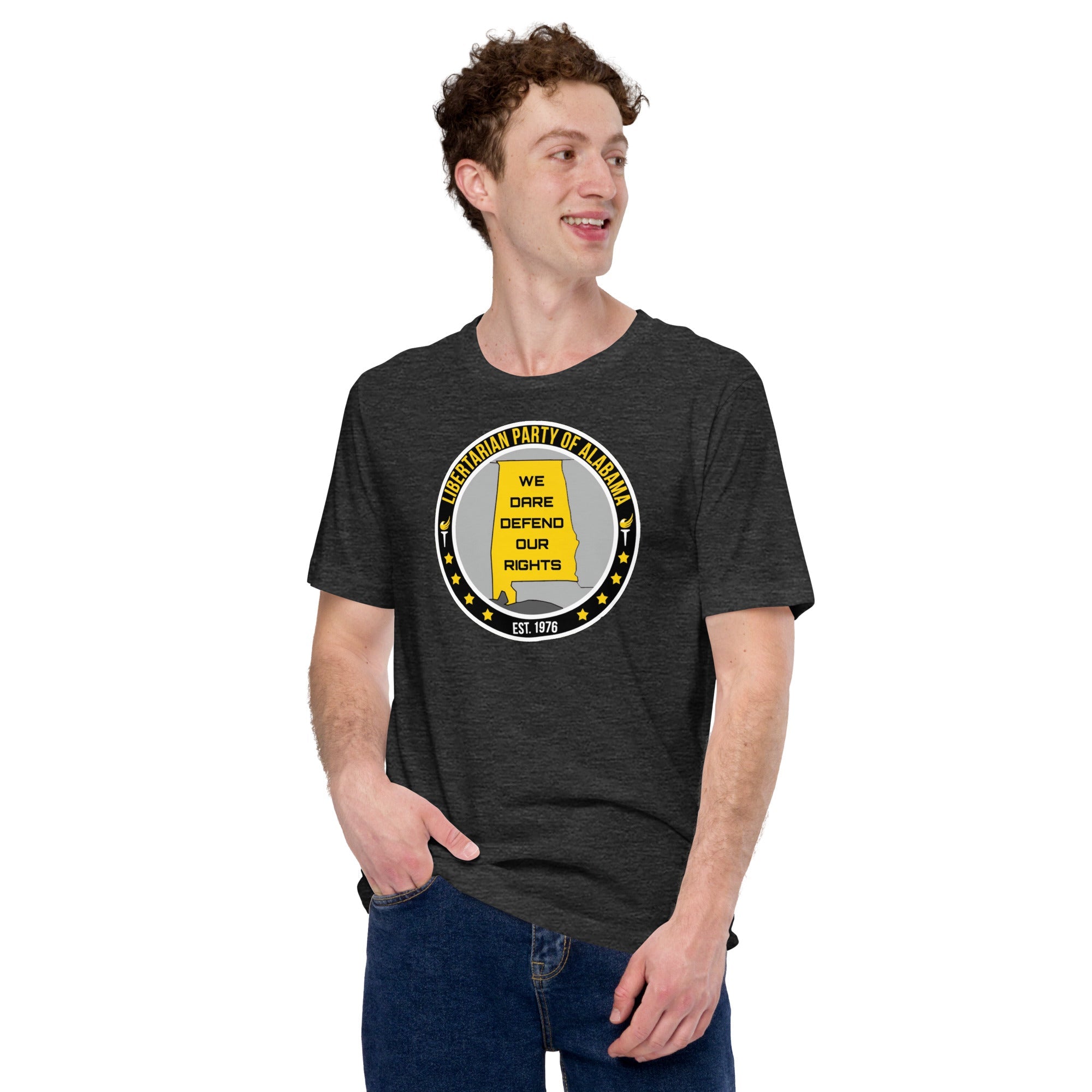 Libertarian Party Alabama - We Dare Defend our Rights Unisex t-shirt