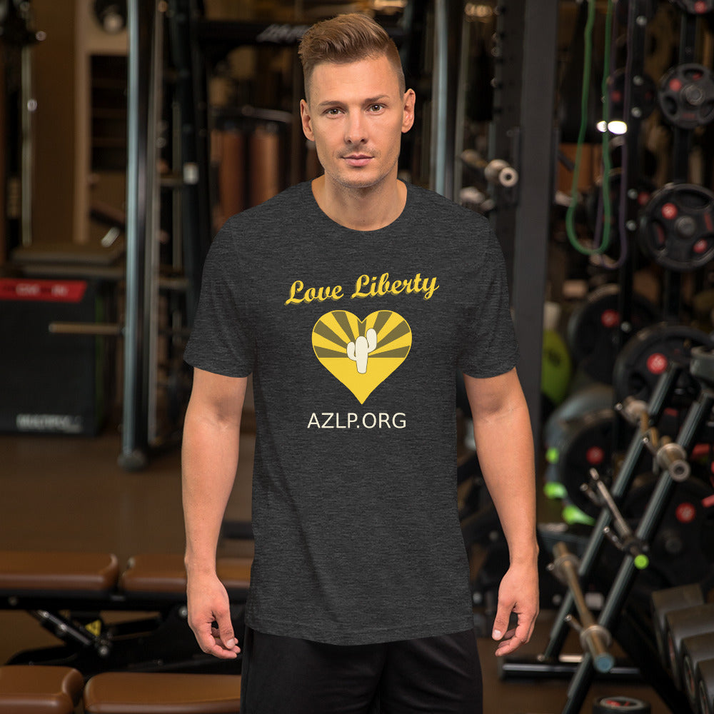 Love Liberty Arizona Libertarian Party Unisex t-shirt