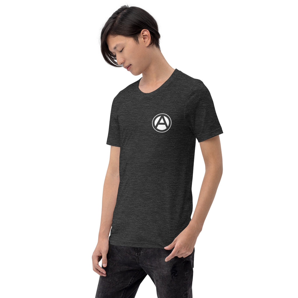 Anarchist Symbol Round Chest-Print Unisex t-shirt
