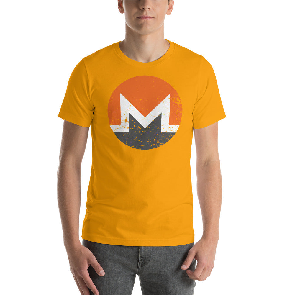 Monero Logo Vintage Short-Sleeve Unisex T-Shirt