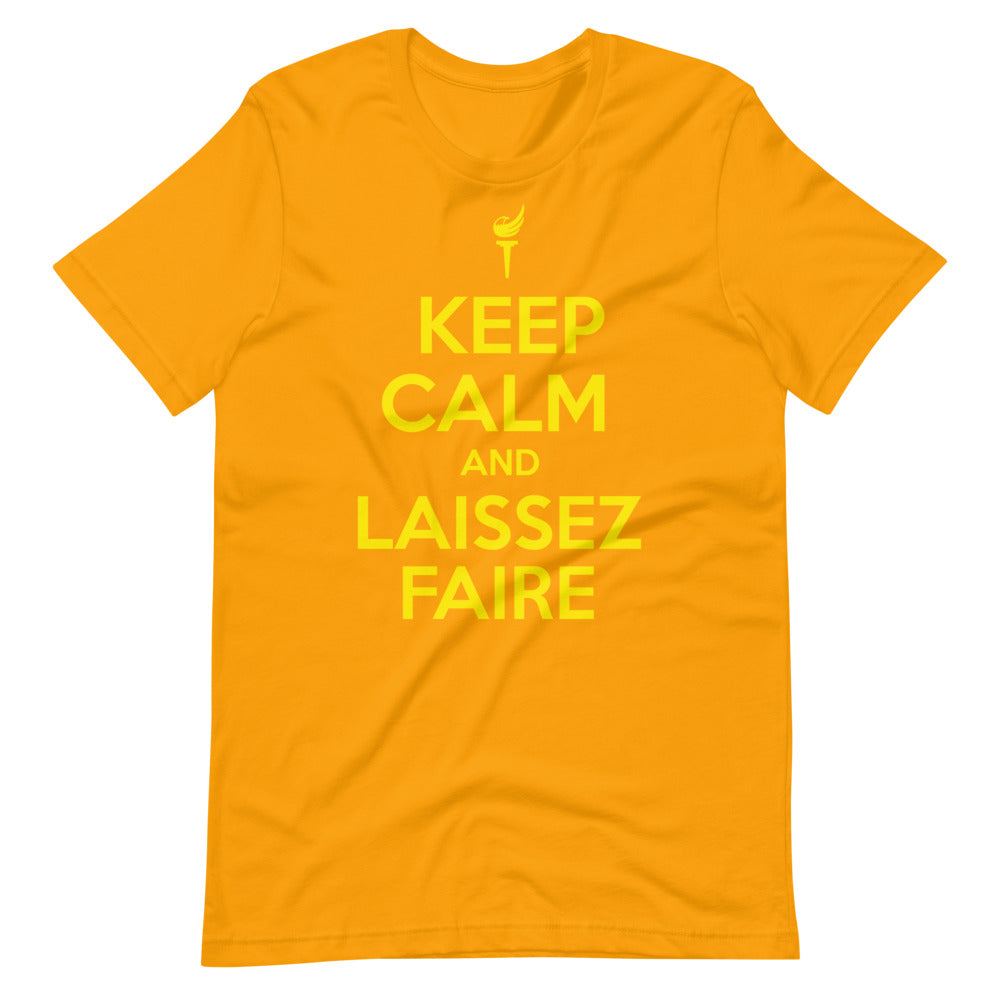 Keep Calm and Laissez Faire Short-Sleeve Unisex T-Shirt