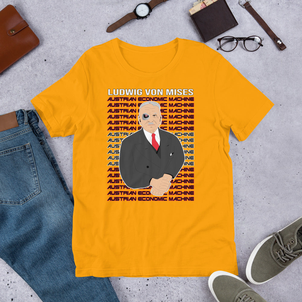 Ludwig von Mises - Austrian Economics Machine Short-Sleeve Unisex T-Shirt