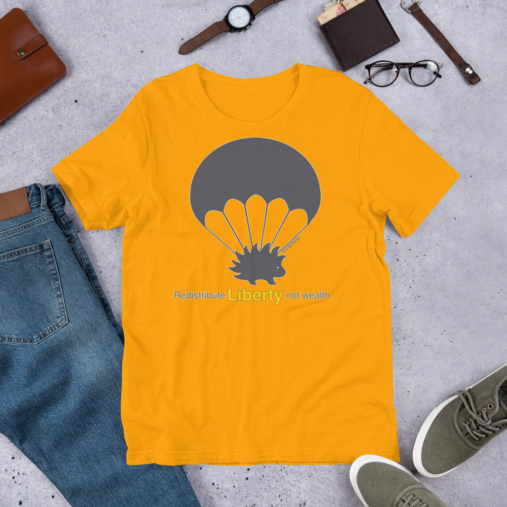 Redistribute Liberty Not Wealth Short-Sleeve Unisex T-Shirt