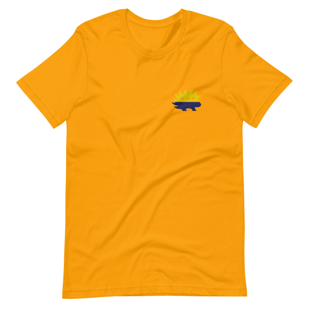 End the Monopoly - Go Gold (With Porcupine) Short-Sleeve Unisex T-Shirt