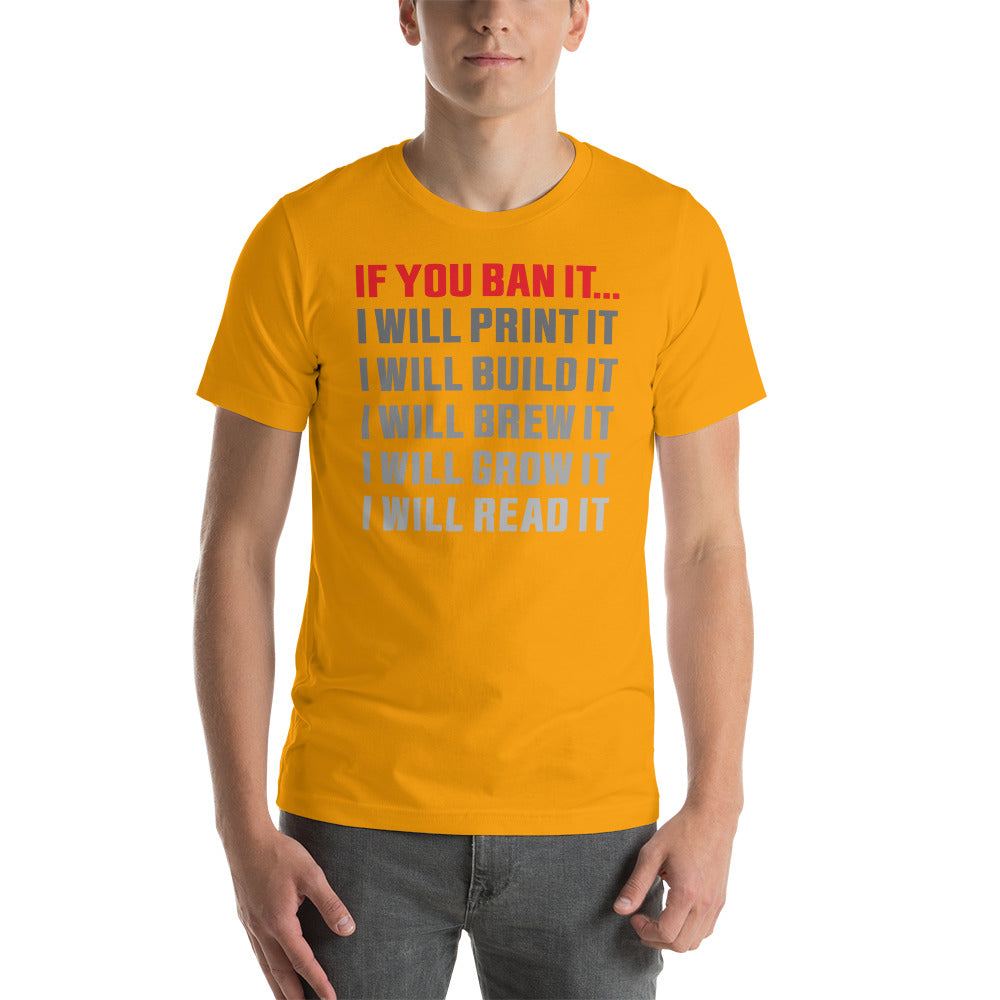 If you Ban it (LPTN Logo) Short-sleeve unisex t-shirt