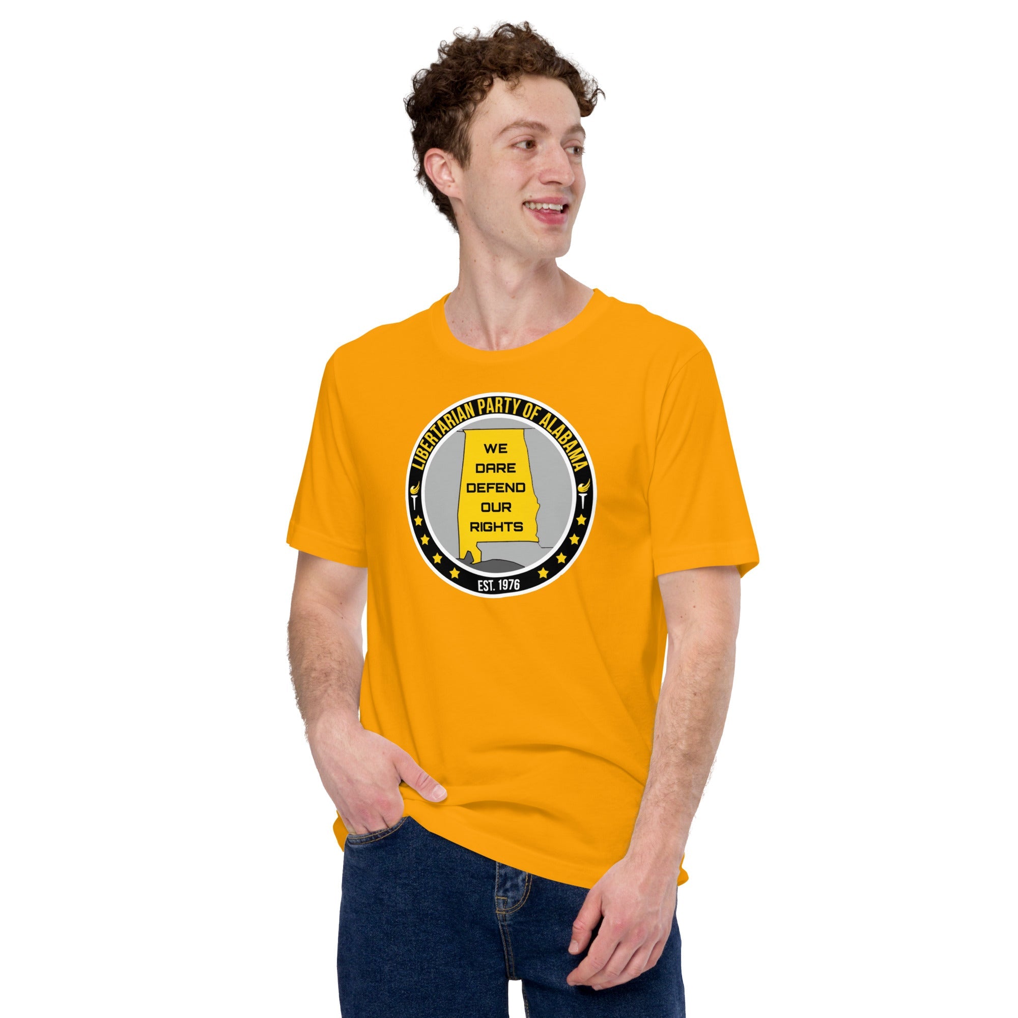 Libertarian Party Alabama - We Dare Defend our Rights Unisex t-shirt