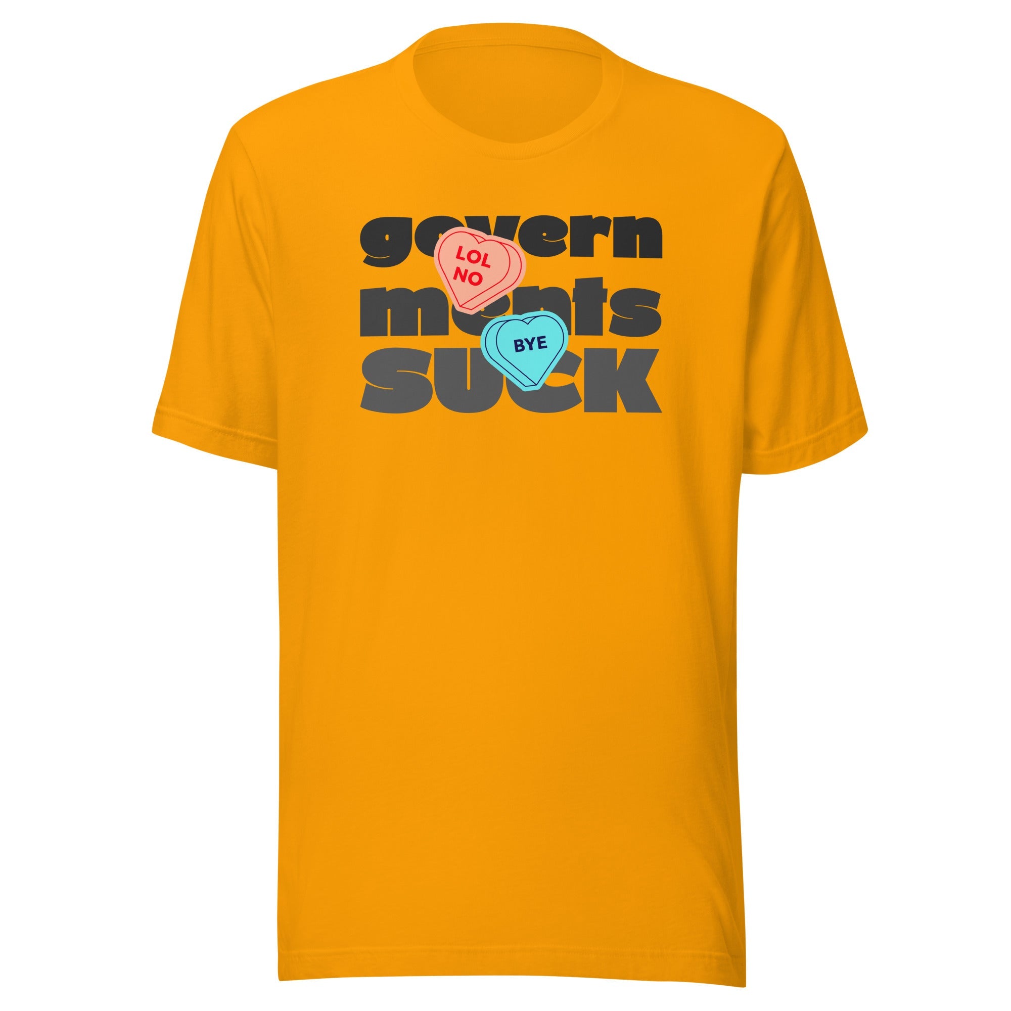 Governments Suck LOL Anti-Valentine's Day t-shirt