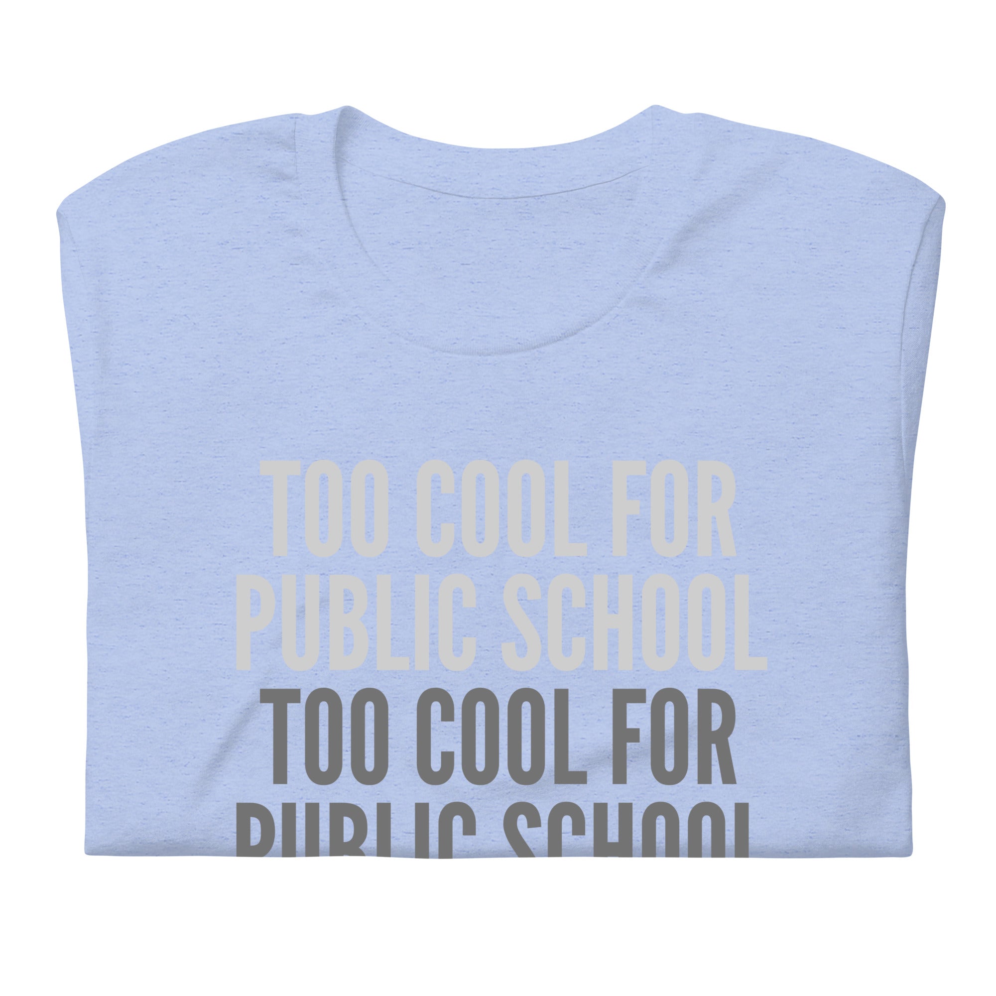 Too Cool For Public School Unisex t-shirt