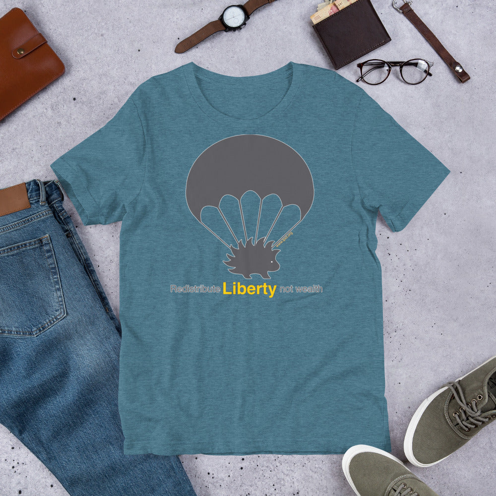 Redistribute Liberty Not Wealth Short-Sleeve Unisex T-Shirt