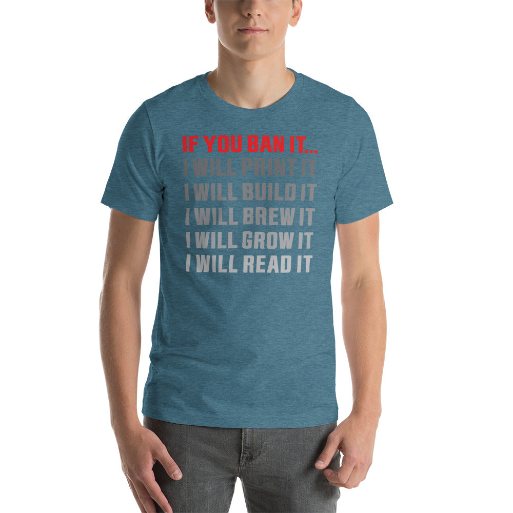 If you Ban it (LPTN Logo) Short-sleeve unisex t-shirt