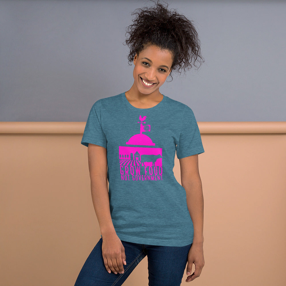 Grow Food Not Government Short-Sleeve Unisex T-Shirt