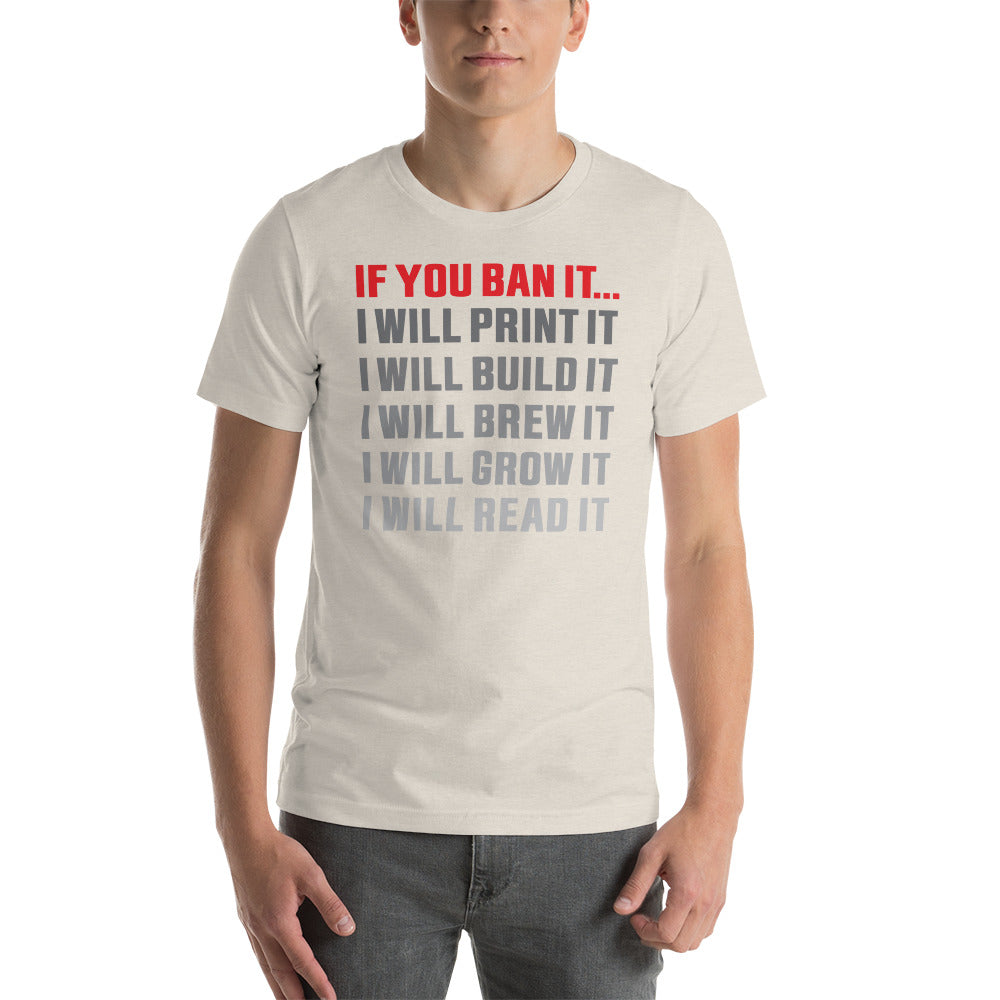 If you Ban it (LPTN Logo) Short-sleeve unisex t-shirt