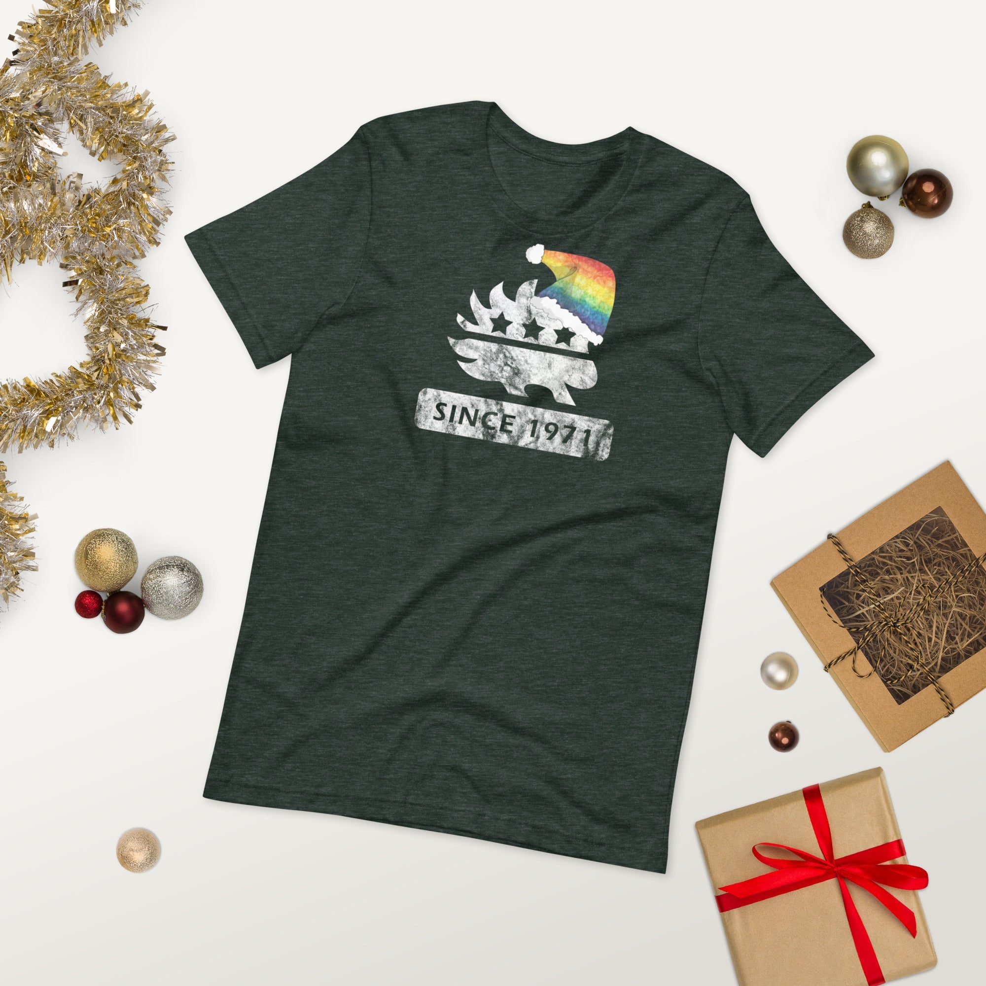 Merry Christmas LGBTQ Porcupine - LGBTQ Liberty Unisex t-shirt