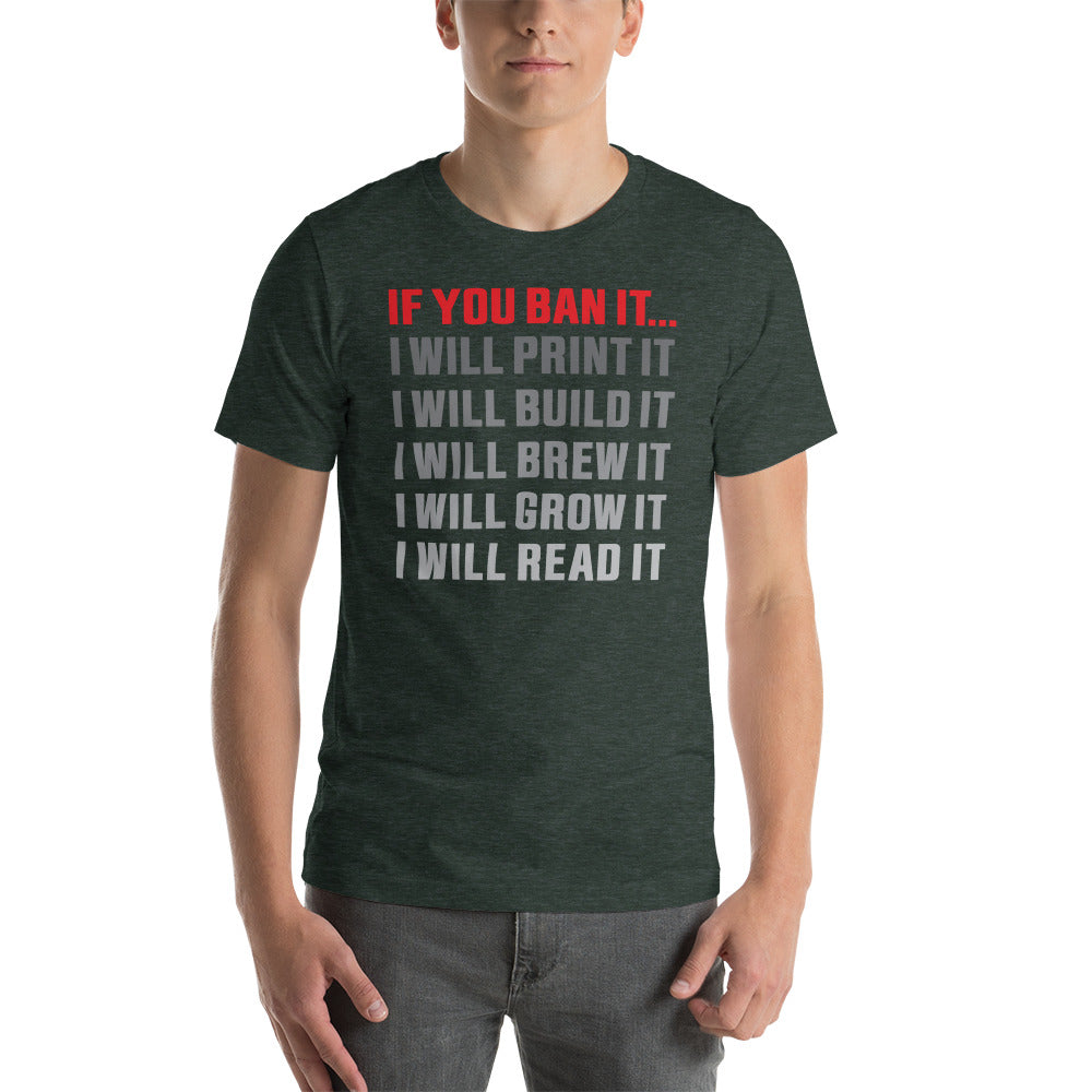 If you Ban it (LPTN Logo) Short-sleeve unisex t-shirt