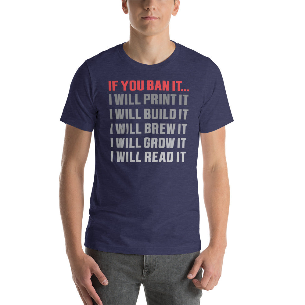 If you Ban it (LPTN Logo) Short-sleeve unisex t-shirt