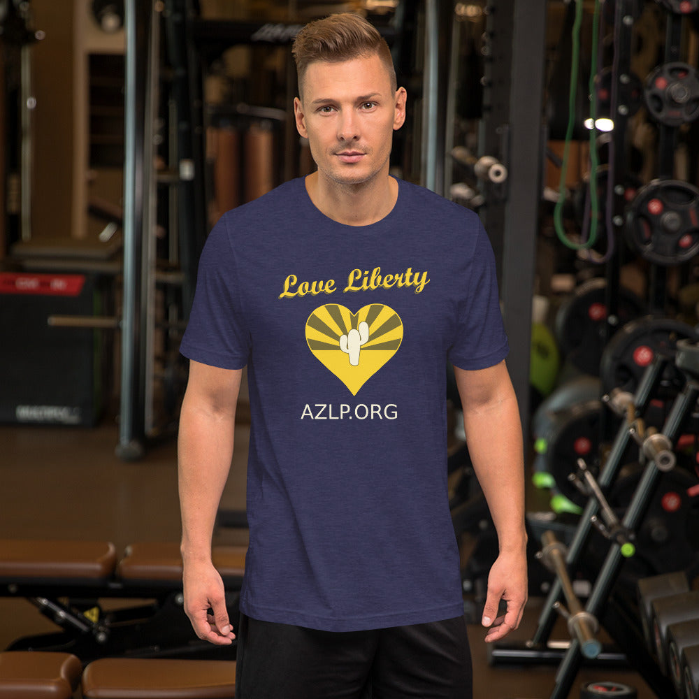 Love Liberty Arizona Libertarian Party Unisex t-shirt