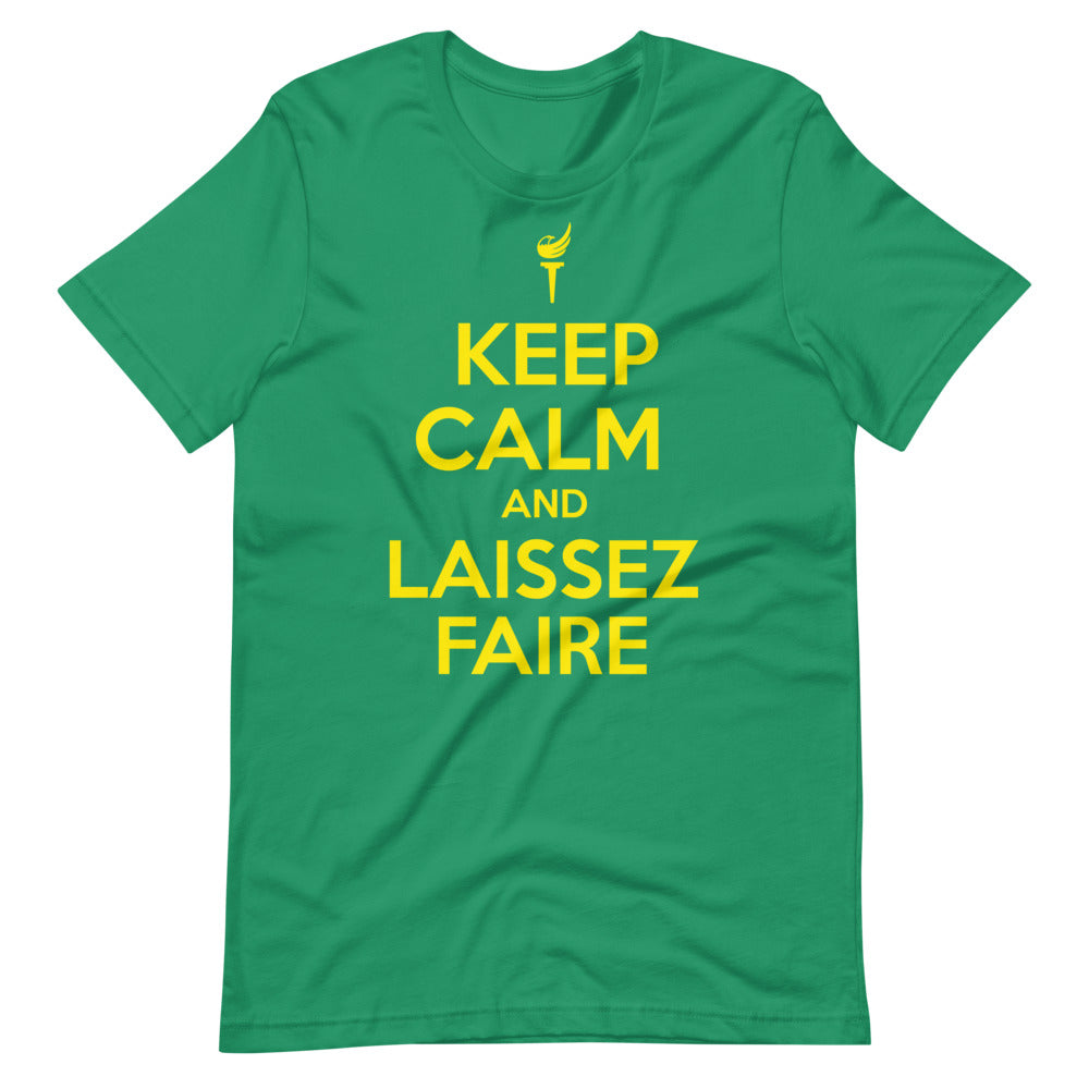 Keep Calm and Laissez Faire Short-Sleeve Unisex T-Shirt