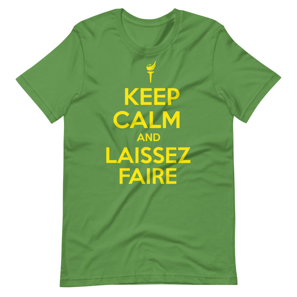 Keep Calm and Laissez Faire Short-Sleeve Unisex T-Shirt