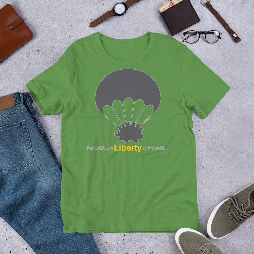 Redistribute Liberty Not Wealth Short-Sleeve Unisex T-Shirt