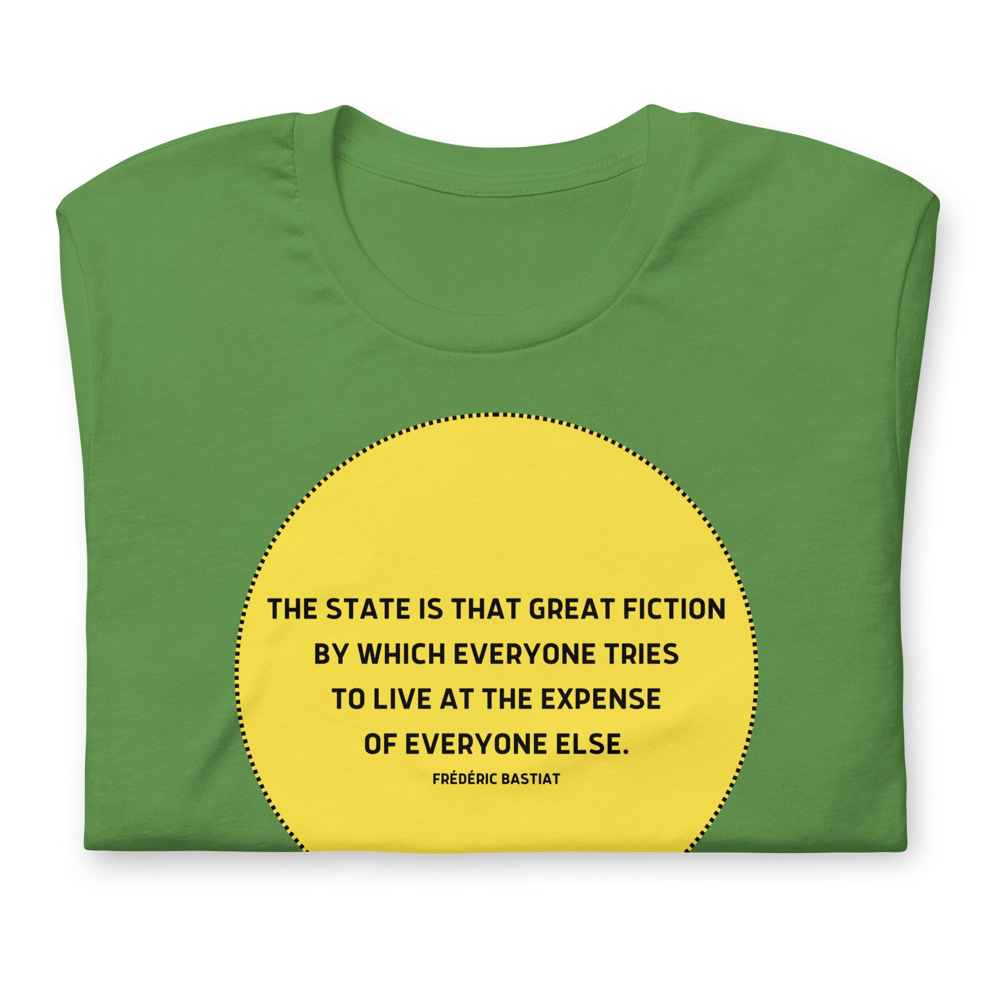 The state is that great fiction - Bastiat Short-Sleeve Unisex T-Shirt