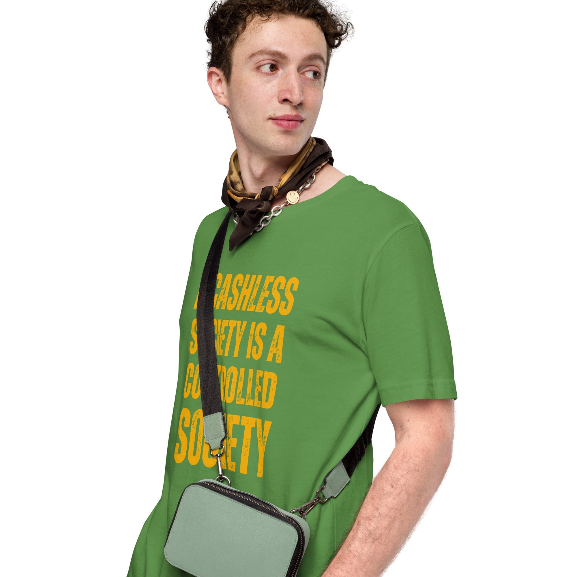 A Cashless Society is a Controlled Society Unisex t-shirt