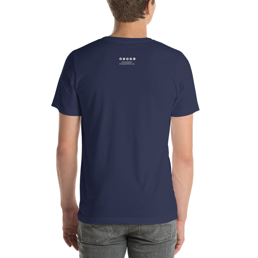 Bitcoin Statue of Liberty Short-sleeve unisex t-shirt