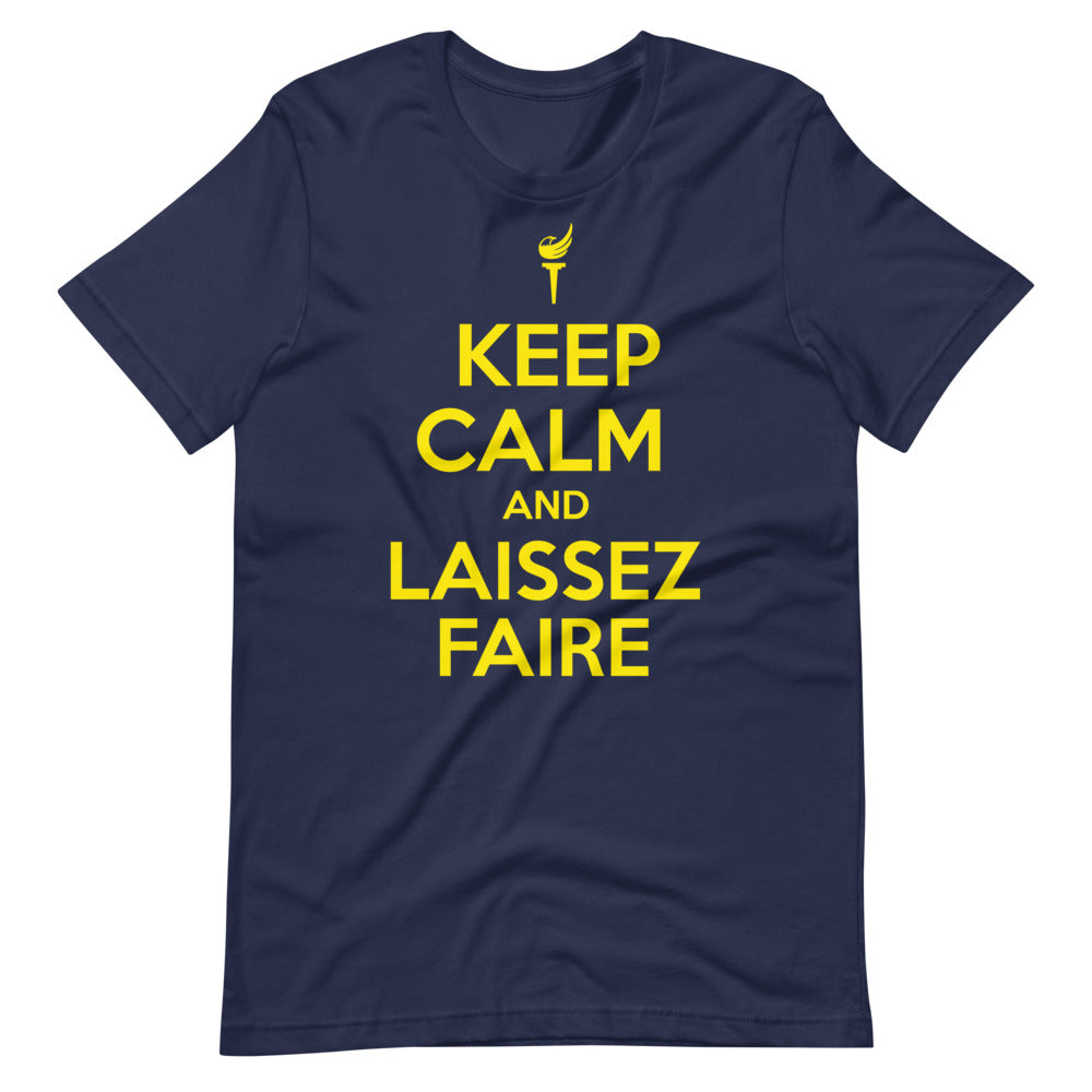 Keep Calm and Laissez Faire Short-Sleeve Unisex T-Shirt
