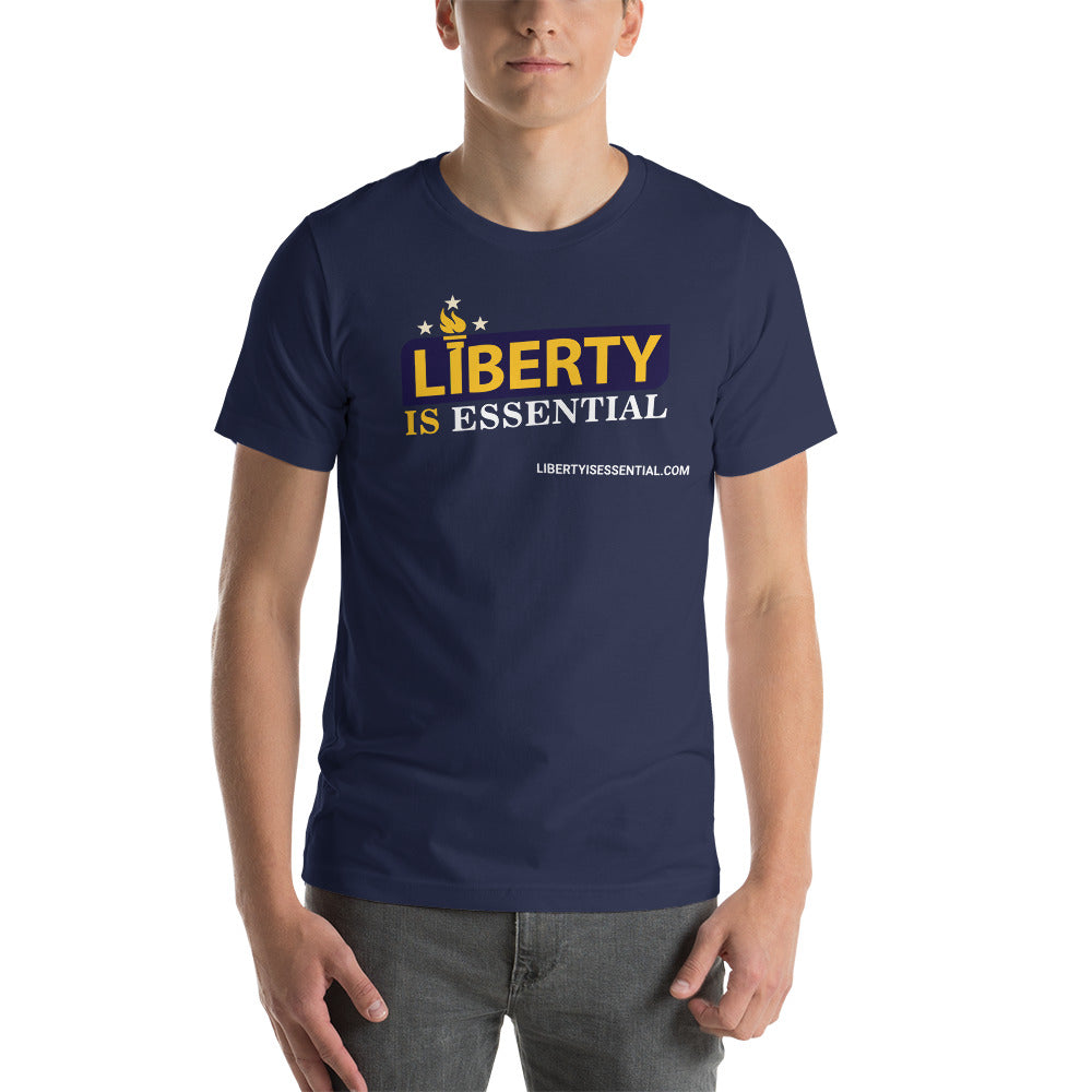 Liberty is Essential (logo) Short-Sleeve Unisex T-Shirt