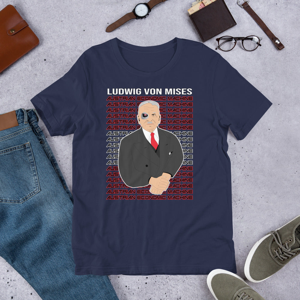 Ludwig von Mises - Austrian Economics Machine Short-Sleeve Unisex T-Shirt