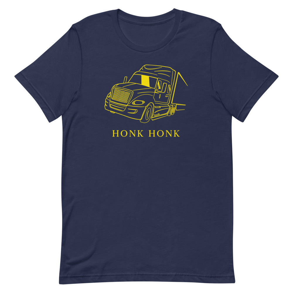Honk Hunk Trucker Protest (Don't Tread) Short-Sleeve Unisex T-Shirt