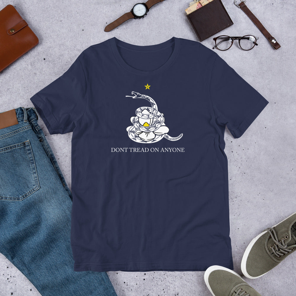Don't Tread on Anyone Mississippi Liberty Flag Unisex t-shirt