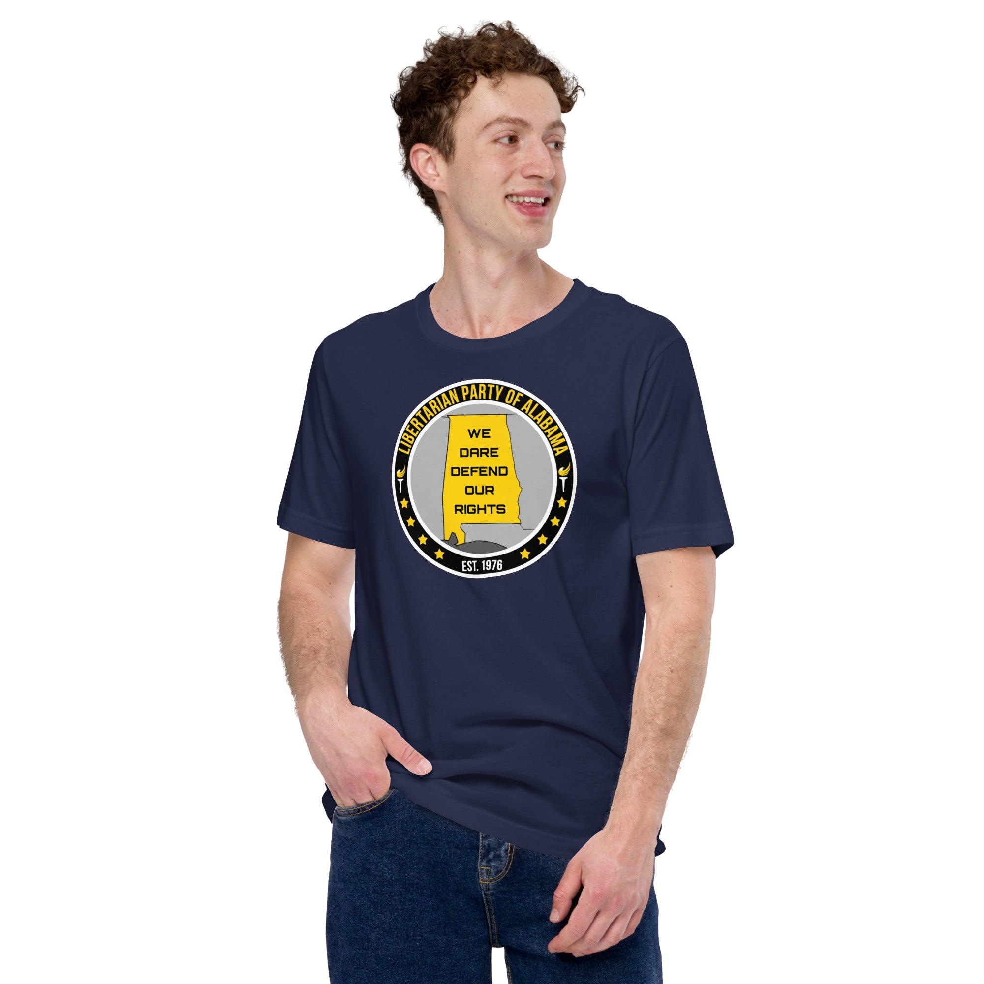 Libertarian Party Alabama - We Dare Defend our Rights Unisex t-shirt