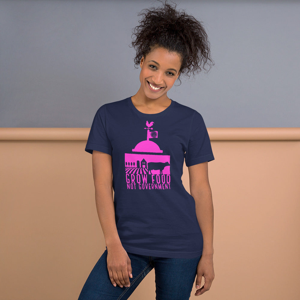 Grow Food Not Government Short-Sleeve Unisex T-Shirt