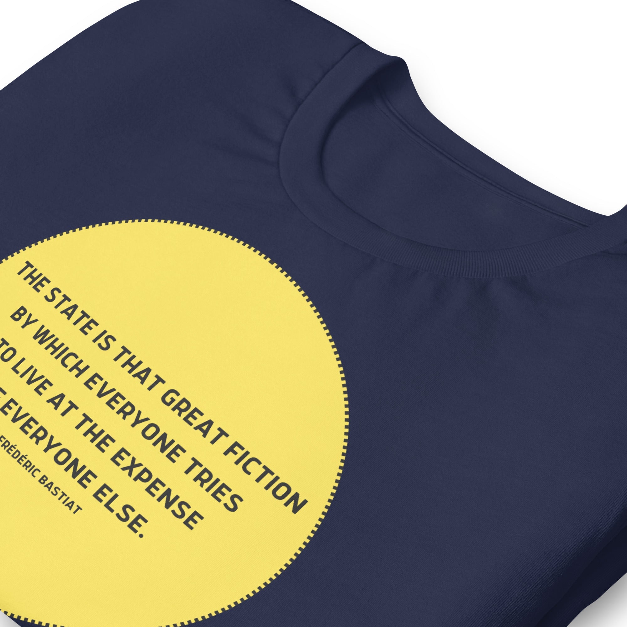The state is that great fiction - Bastiat Short-Sleeve Unisex T-Shirt