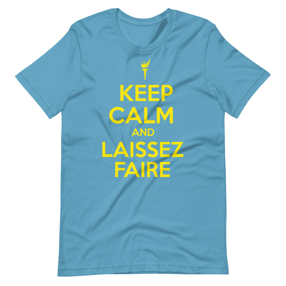 Keep Calm and Laissez Faire Short-Sleeve Unisex T-Shirt